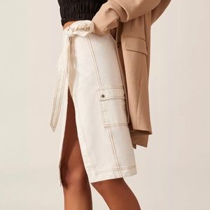 Anthropologie Pilcro Utility Wrap Skirt